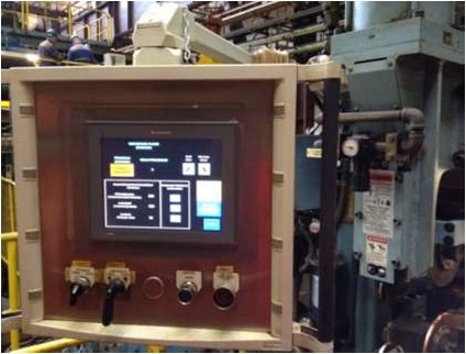 priecne zvaranie pasu OPLC Unitronics V1210